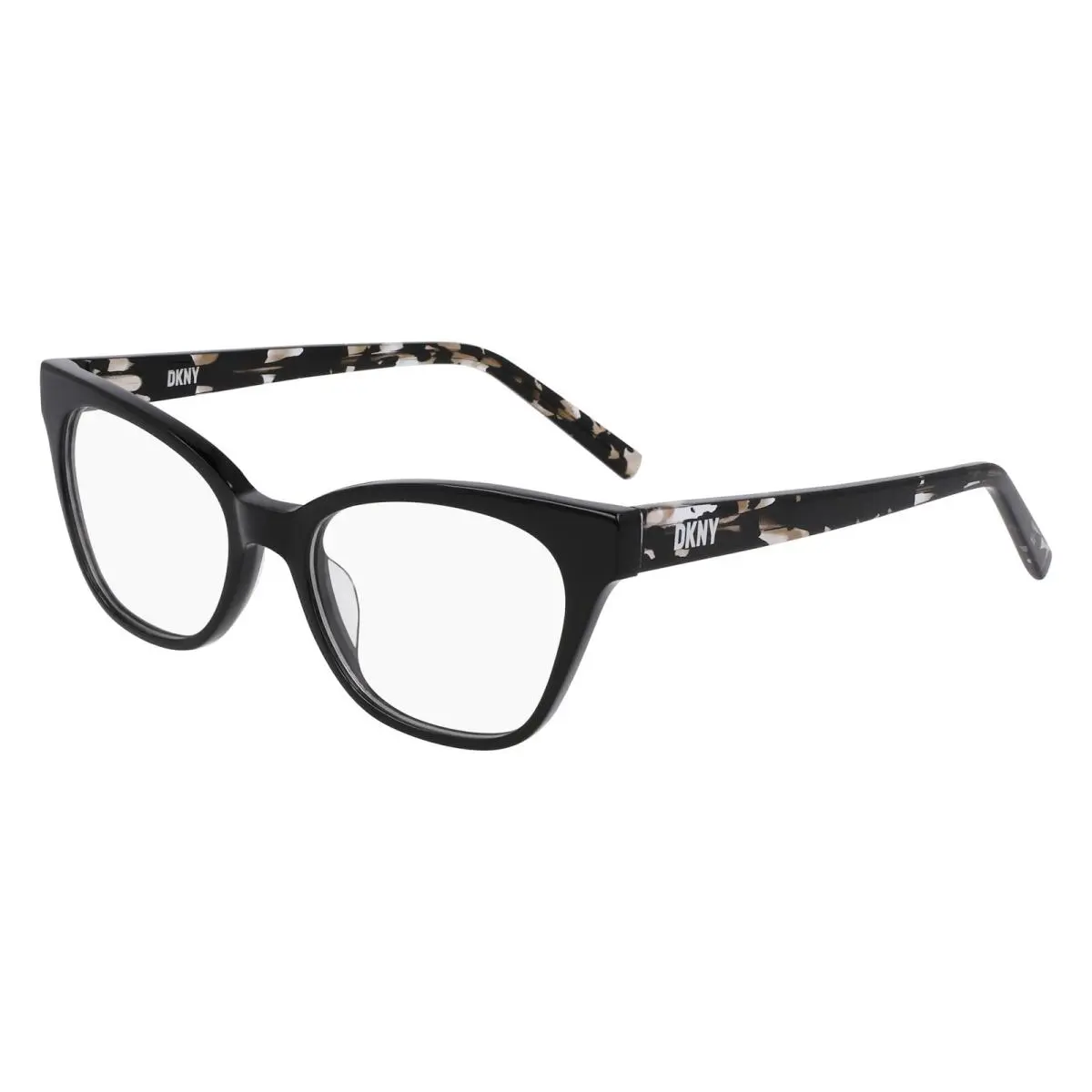 Dkny DK-5058 001 Black Eyeglasses with Black Tortoise Temples 52/17/140 by DKNY