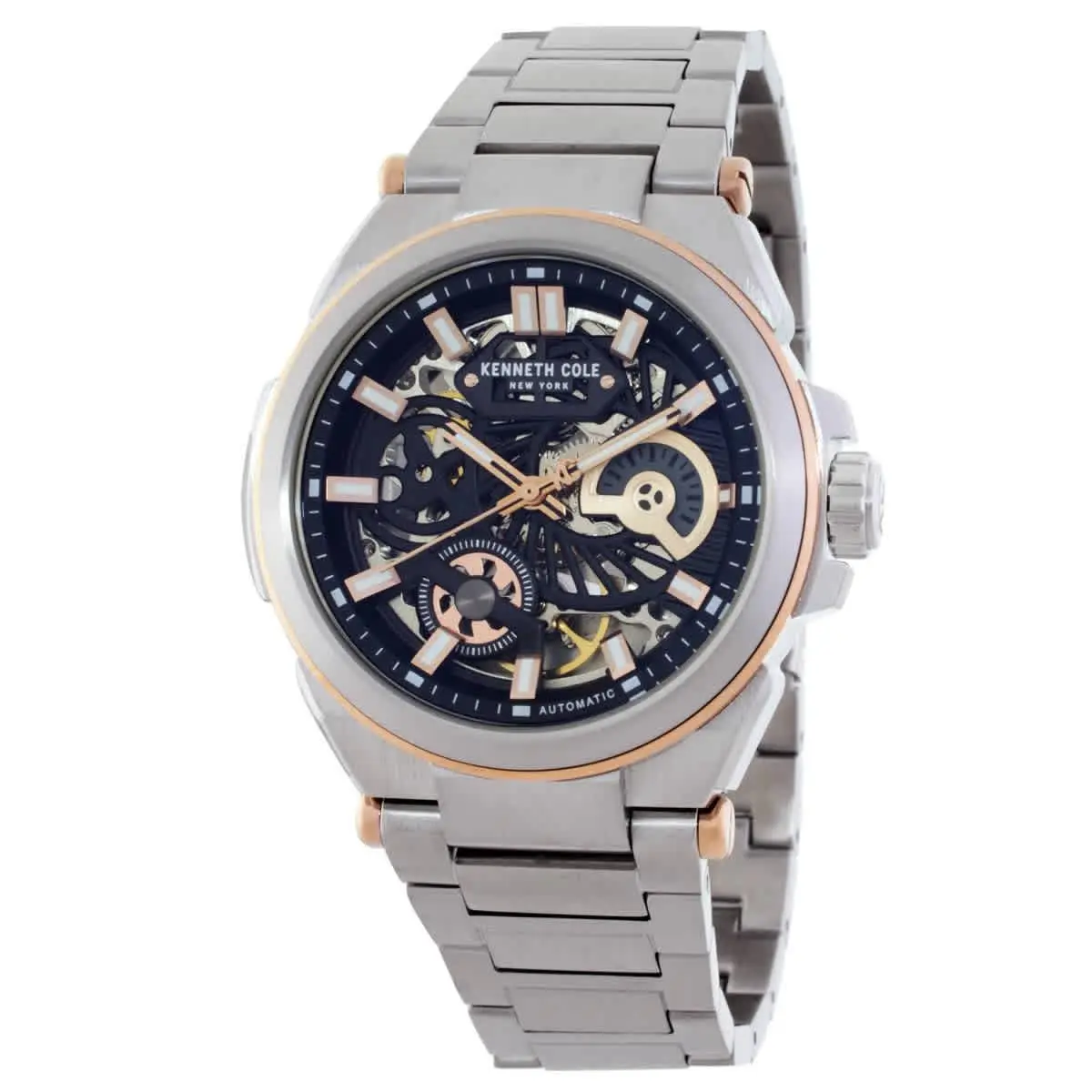 New York KCWGY0065605 Downtown Skeleton Dial 42 mm Men`s Watch New by Kenneth Cole