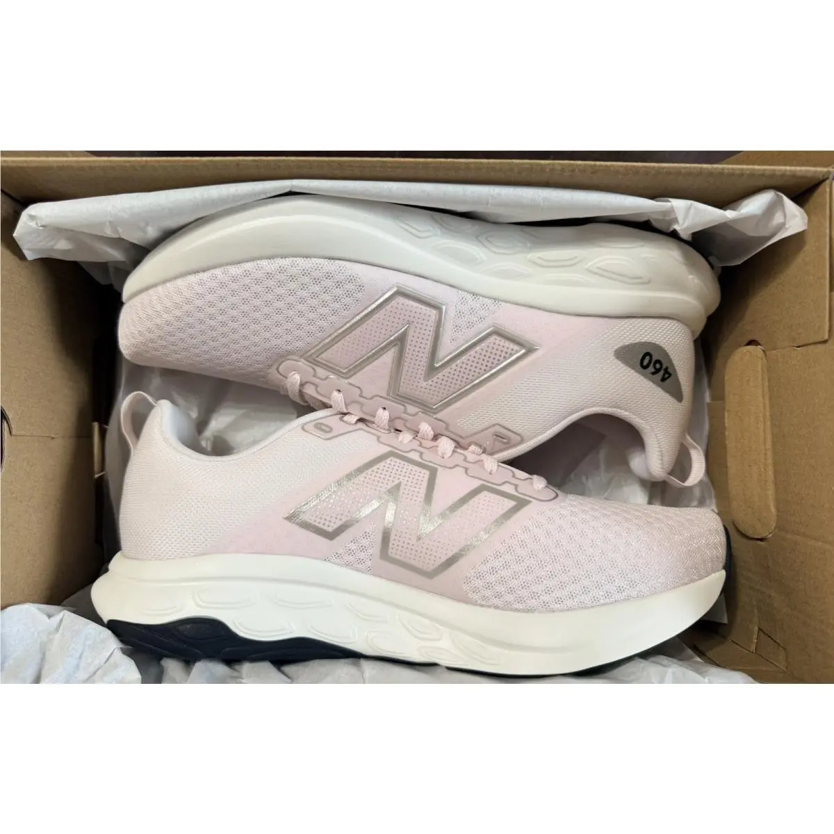 New Balance 460v4 Women’s Mesh Lace-up Running Shoes Pink/gray 10 D Wide W4609WL