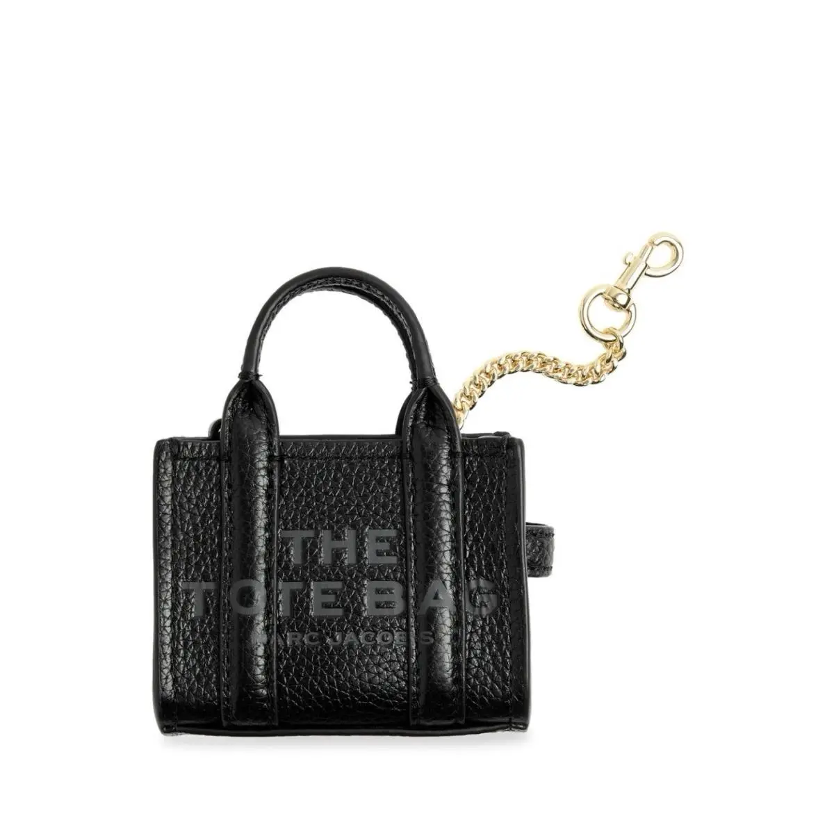 Marc Jacobs Nano Tote Bag Charm Coin Pouch Purse Wallet Black