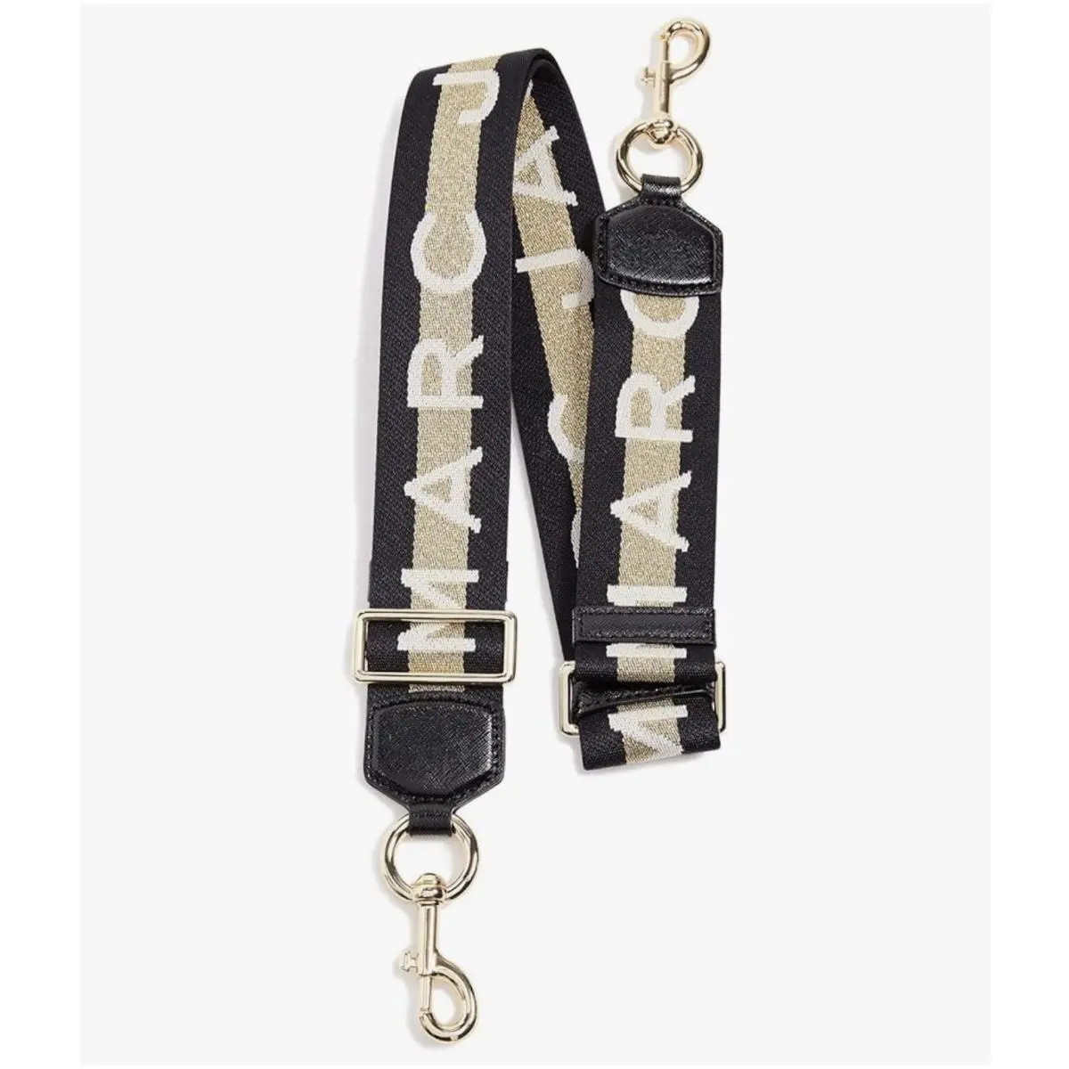 Marc Jacobs The Logo Webbing Strap Gold Multi