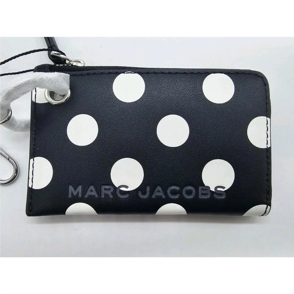 Marc Jacobs Zip Wallet Black Polka Dot Charms MK26027