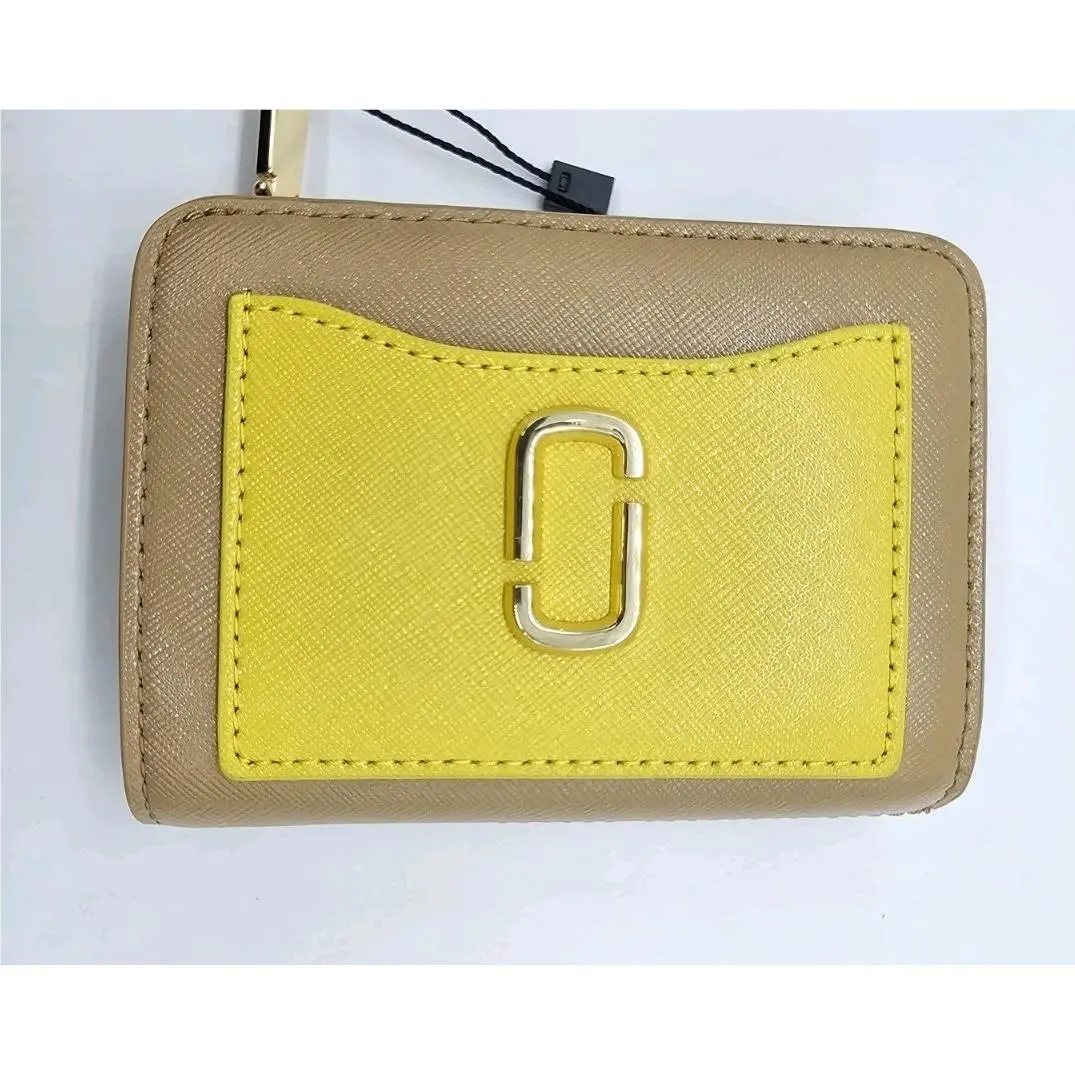 Marc Jacobs Yellow Multi Snapshot Bi‑fold Wallet JL26028