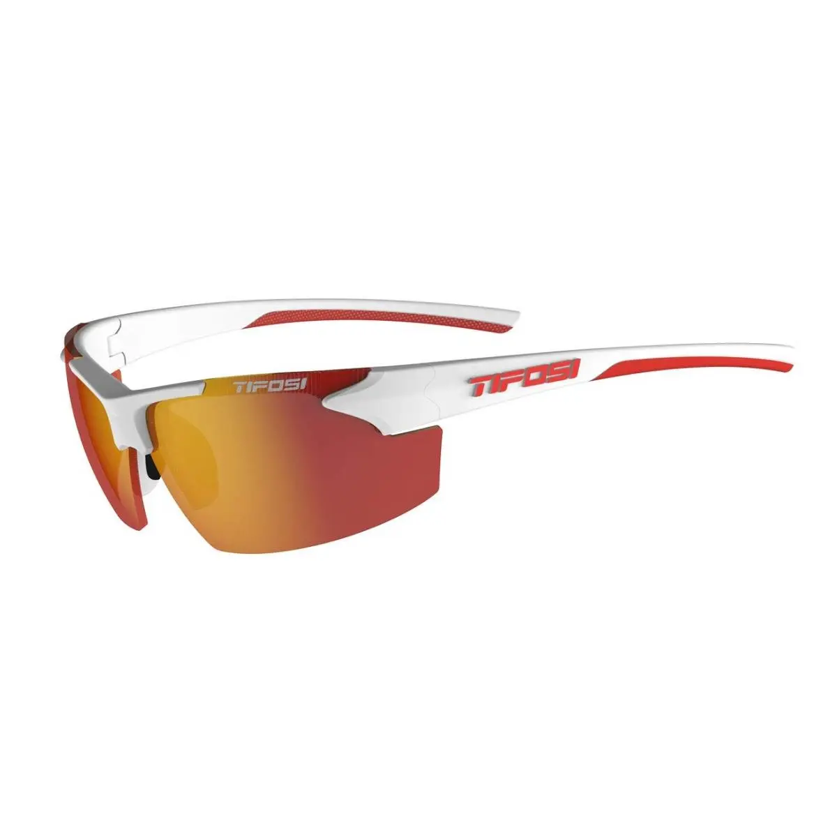 Optics Track Sunglasses White/red Smoke Red by Tifosi
