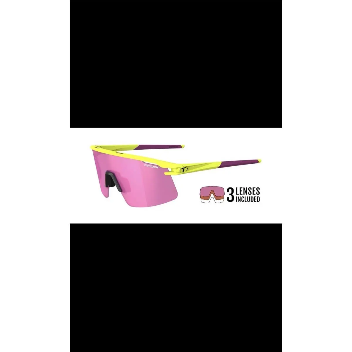 Moab Lite Speed Yellow Interchangeable Lens Sport Sunglasses by Tifosi