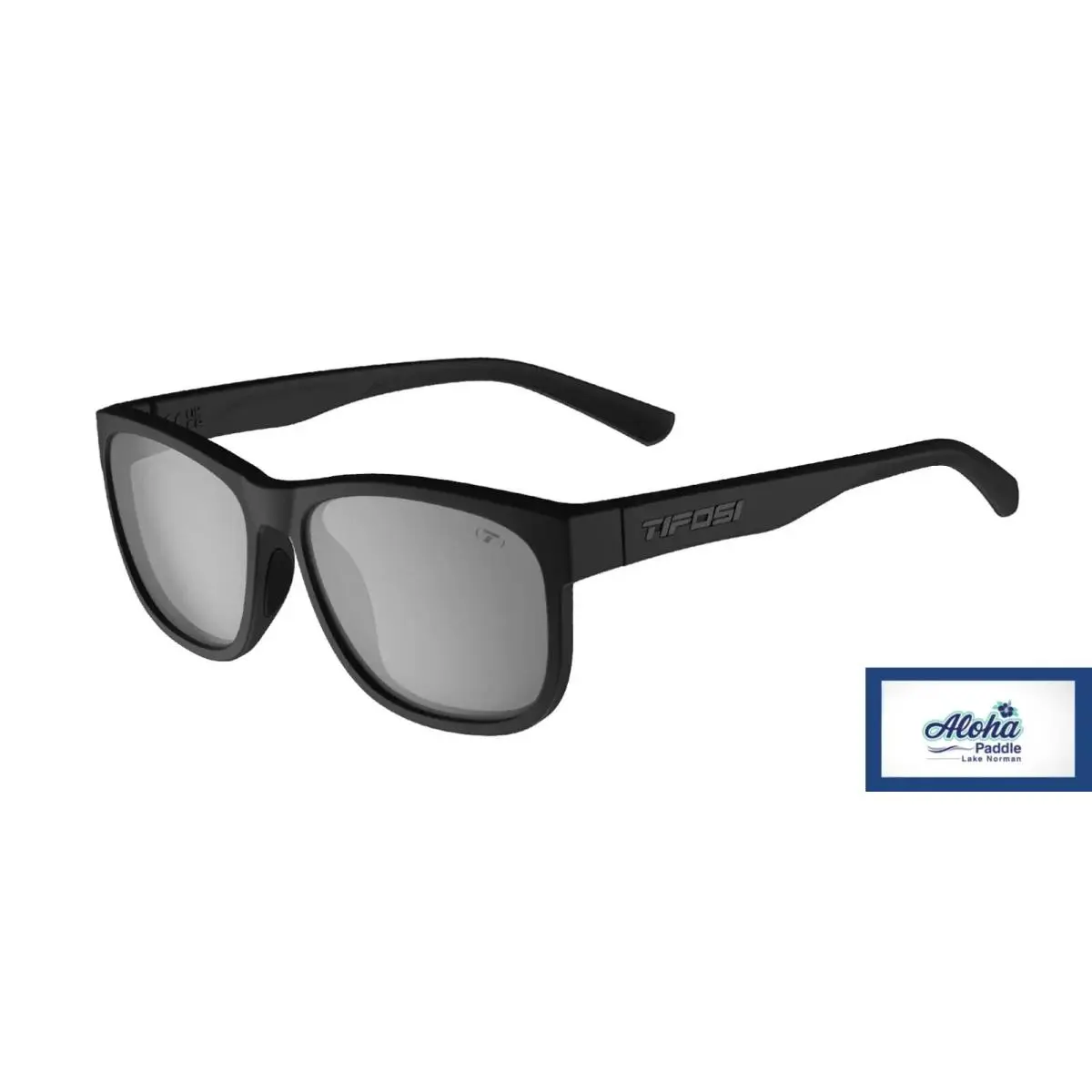 Tifosi Optics Swank XL Sunglasses Blackout Frame - Smoke Tint Polarized