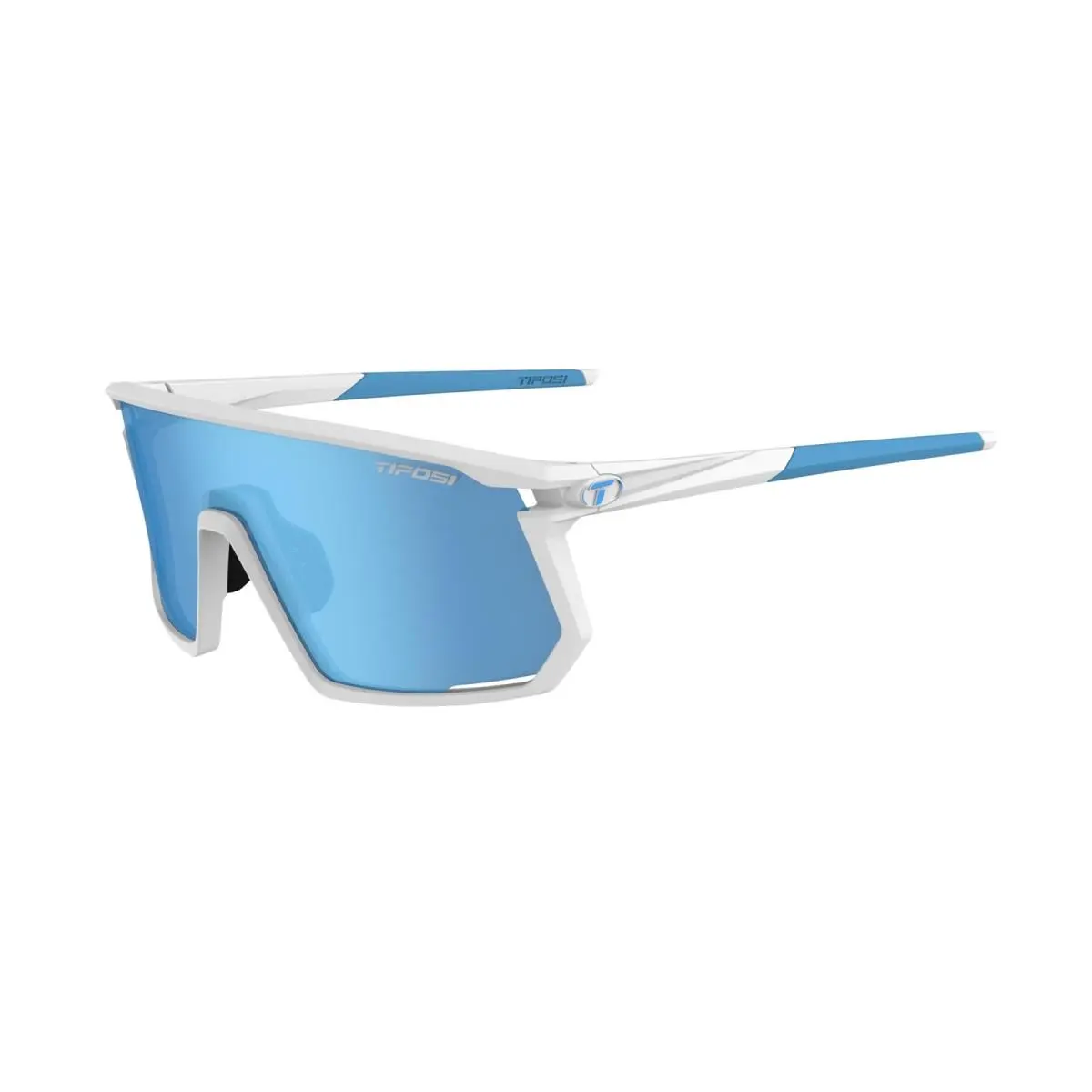 Optics Moab Sunglasses Matte White Clarion Blue/ac Red/clear by Tifosi