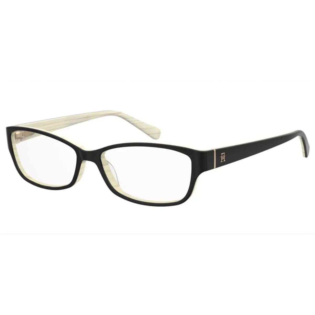 Tommy Hilfiger TH 2180 Black White 80S Size 55 Eyeglasses