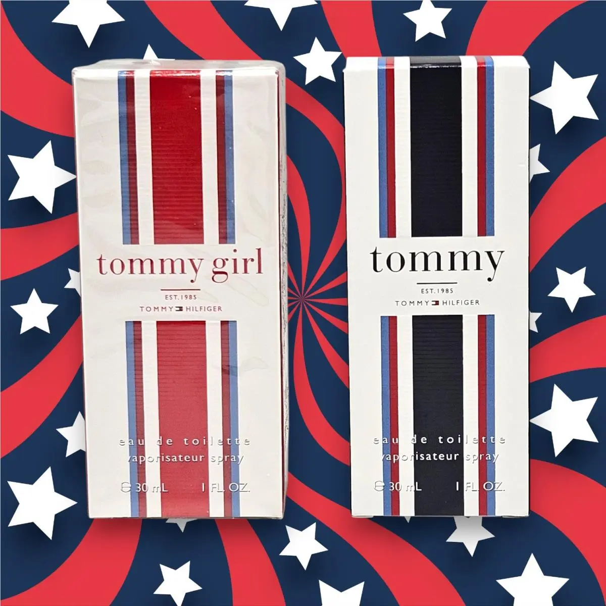 Tommy Girl + Tommy Boy  Eau de Toilette Edt Spray 1.0 oz Each by Tommy Hilfiger