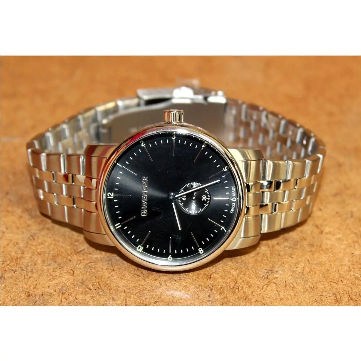 Nwot Wenger Urban Classic SS Men`s Slate Gray Dial Watch 01.1741.105 066WEI