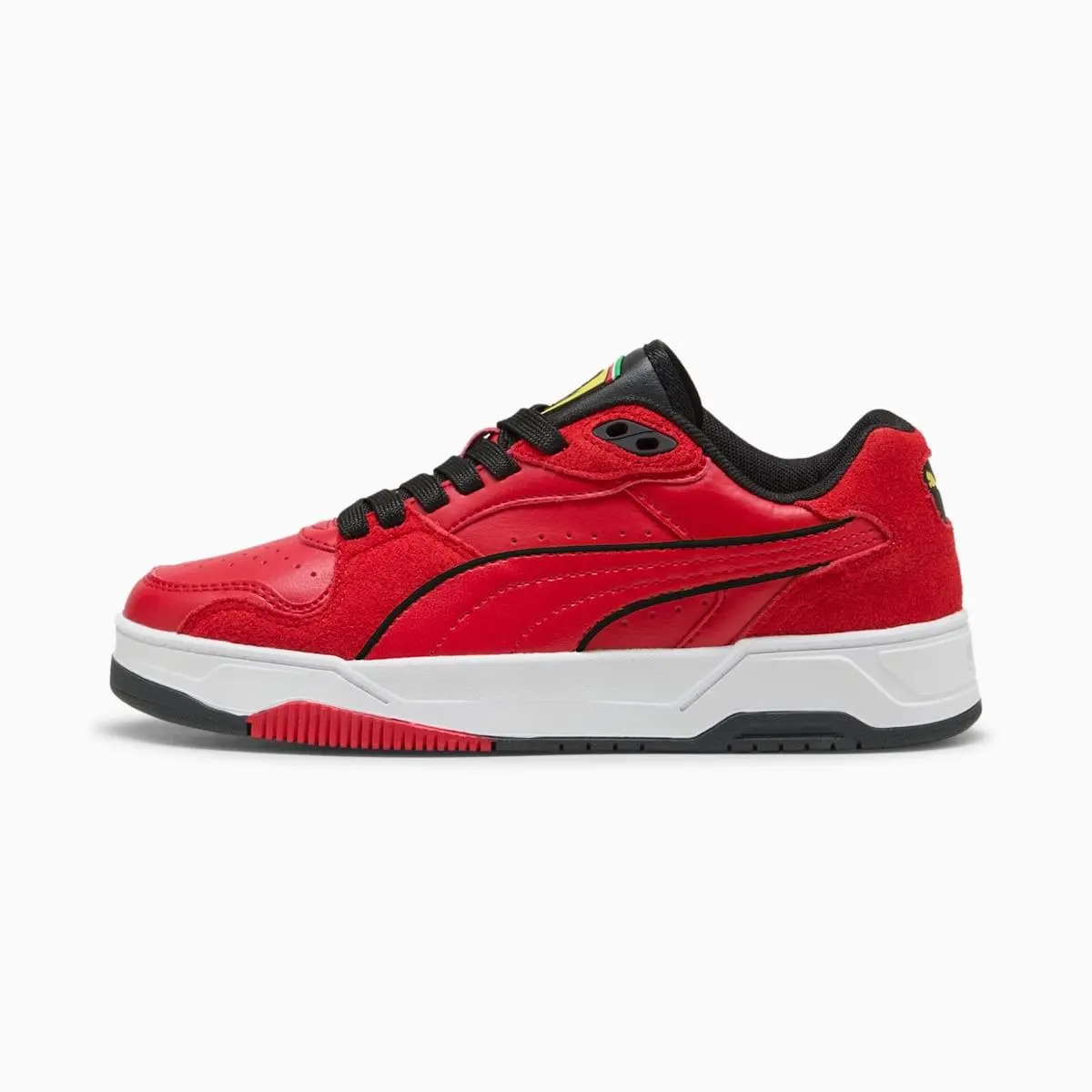 Puma Unisex Big Kid`s Rebound Break Low Scuderia Ferrari Sneaker Rosso Corsa/bla