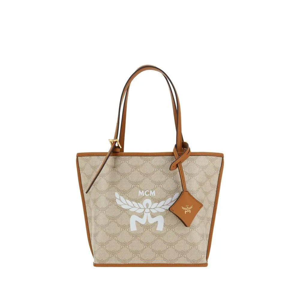 Mcm Brown Polyester Shoulder Bag