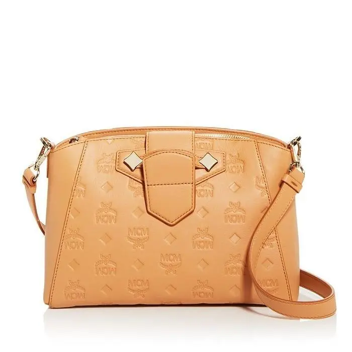 Mcm Essential Leather Crossbody - Sandstone MWRAASE02N6001
