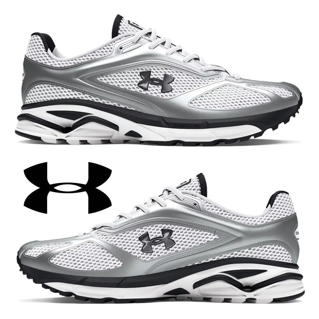 Under Armour shoes - Under Armour Apparition - Apparition - Silver, Manufacturer: White / Metallic Silver / Black - 106 5