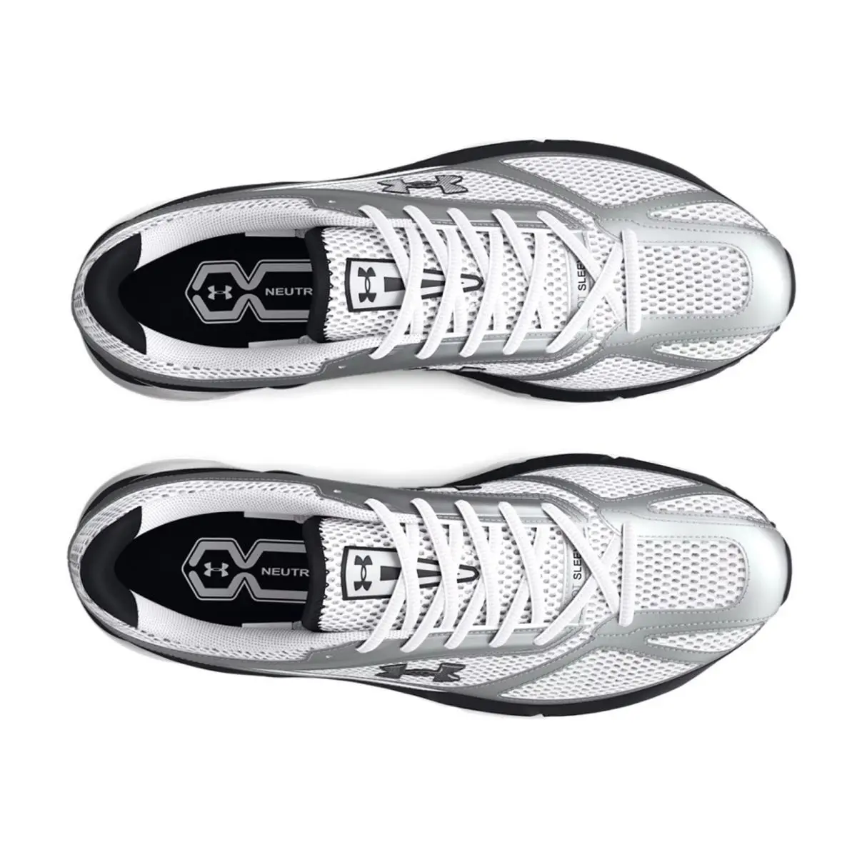 Under Armour shoes - Under Armour Apparition - Apparition - Silver, Manufacturer: White / Metallic Silver / Black - 106 22