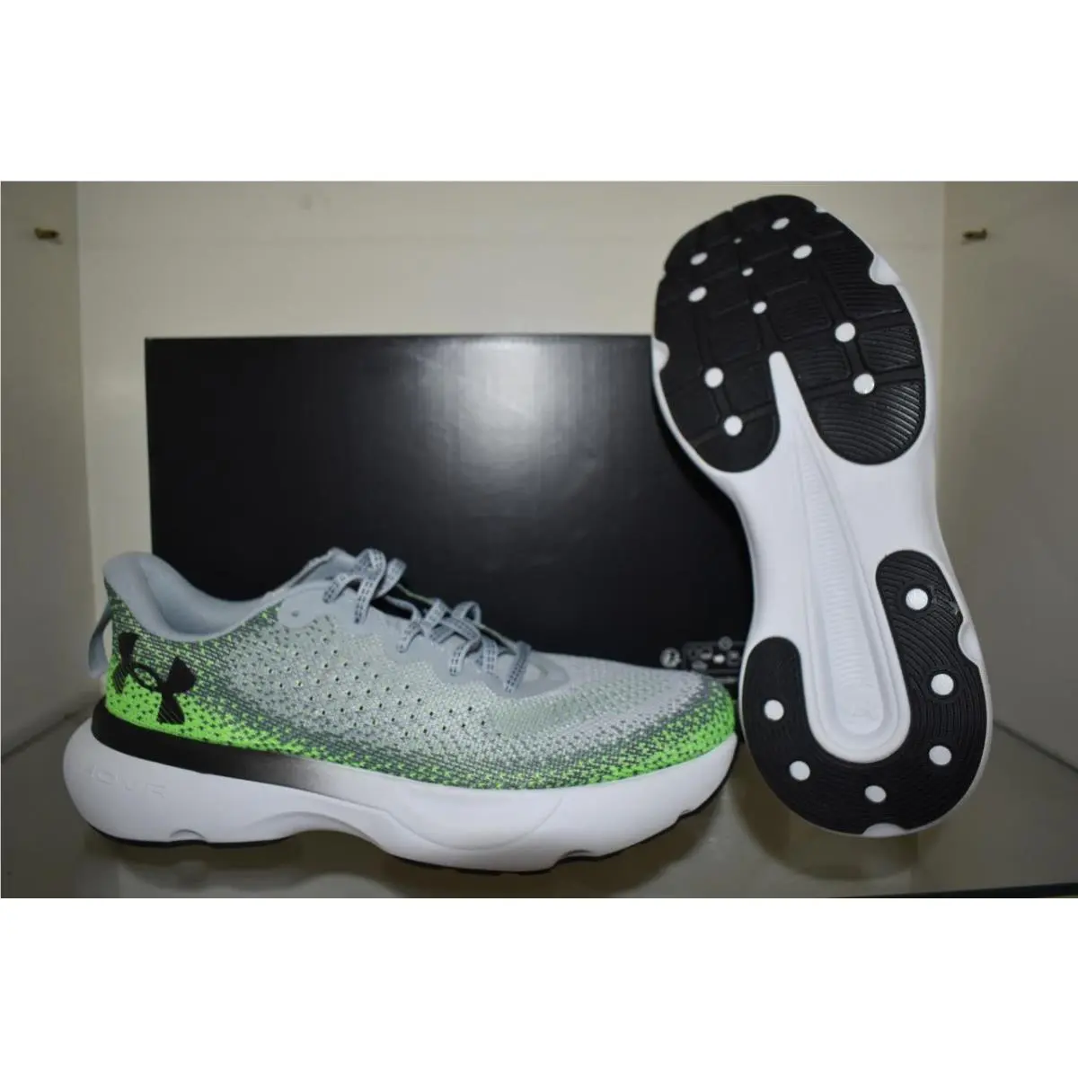 Under Armour Infinite Men`s Running Shoes 3027523 011 Grey/green