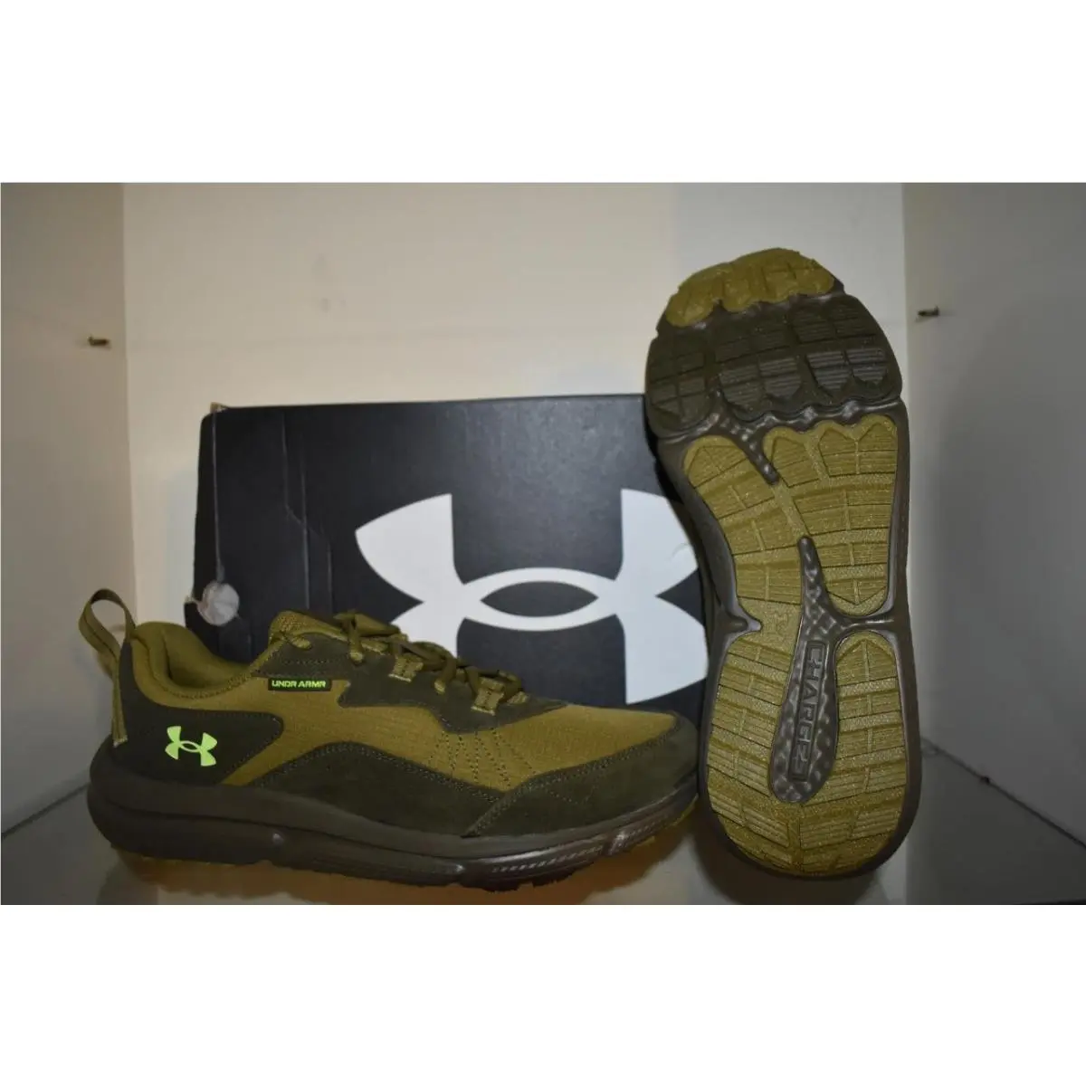 Under Armour Men`s Charged Verssert 2 Running Shoes 3027178 320 Green/brown