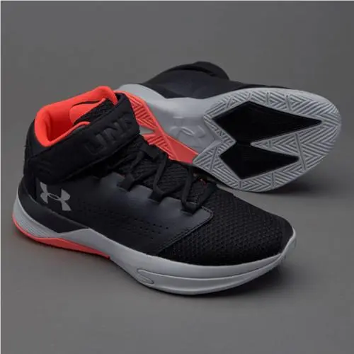 Under Armour shoes - UA Get B Zee - Get Zee - Black / Marathon Red 7