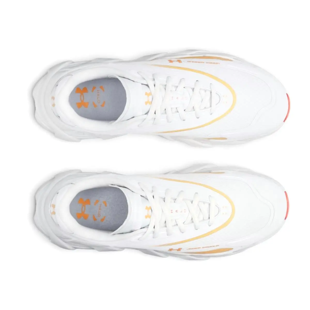 Under Armour shoes - Under Armour Halo Runner SE - White, Manufacturer: Distant Gray / Orange Bloc - 023 10