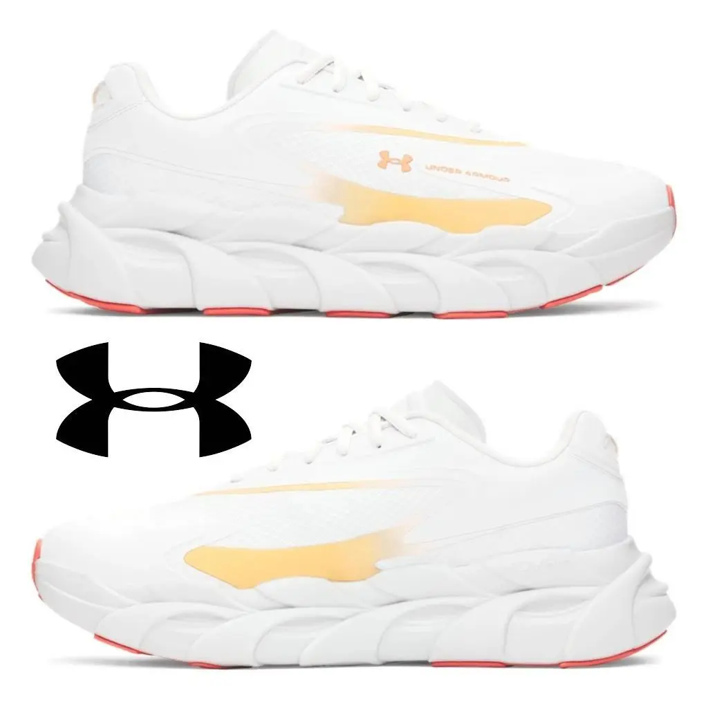 Under Armour shoes - Under Armour Halo Runner SE - White, Manufacturer: Distant Gray / Orange Bloc - 023 17