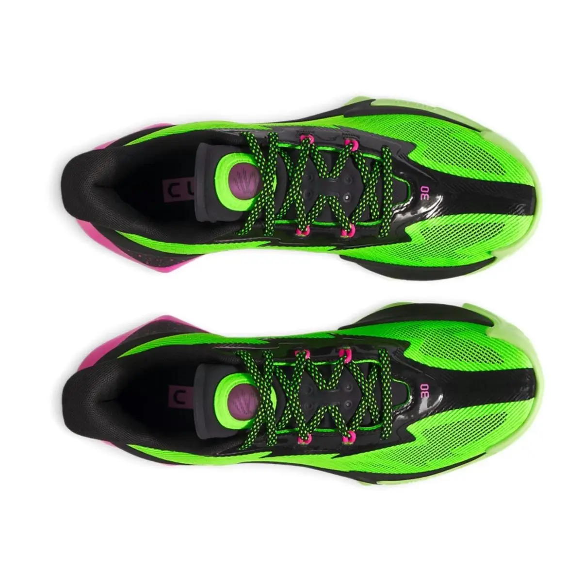 Under Armour shoes - Under Armour Curry Series 7 - Green, Manufacturer: Hyper Green / Black / Rebel Pink 16