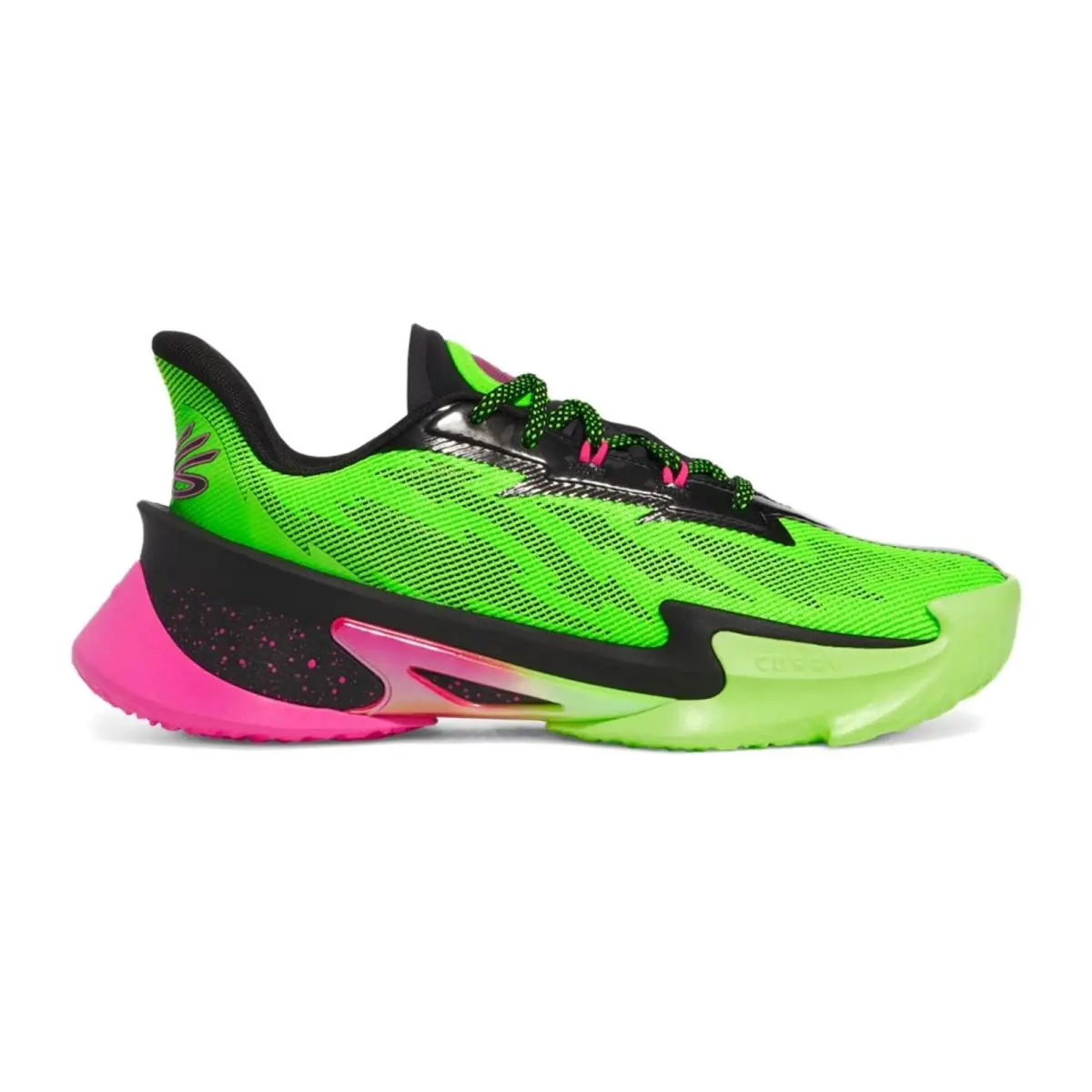 Under Armour shoes - Under Armour Curry Series 7 - Green, Manufacturer: Hyper Green / Black / Rebel Pink 25