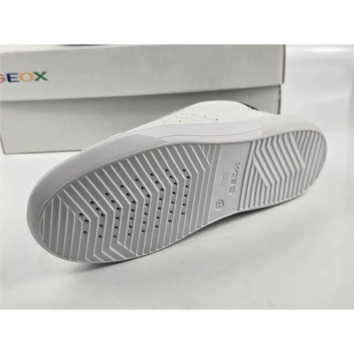 Geox shoes - Geox J Nettuno - Nettuno - C1039 - White, Secondary: Dark Navy (UPC: 8056206502086) 3