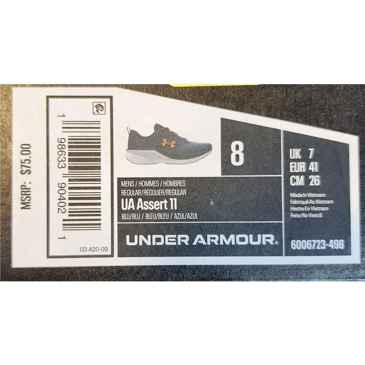 Under Armour shoes - Under Armour Charged Assert - Charged Assert - 6006723-498 - Blue 11