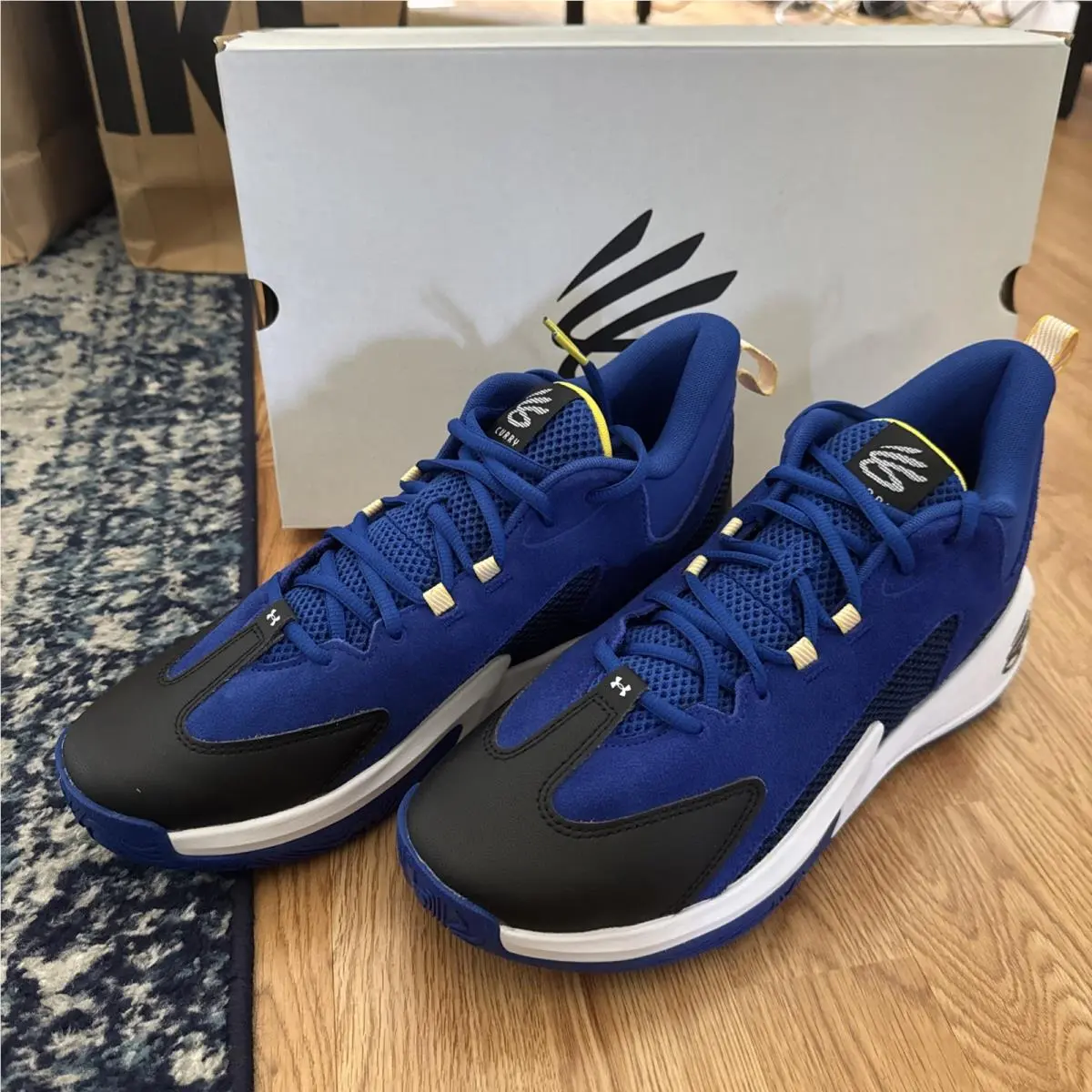 Under Armour Curry 3Z 25 Sde Royal Blue/white/yellow 6000750-400 Size 11.5