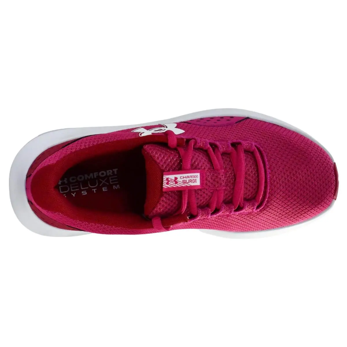 Under Armour shoes - Charged Surge 4 - Charged Surge - 3027007-681 - (681) Shaded Fuchsia/Crimson Crest/White (UPC: 197779131230) 10