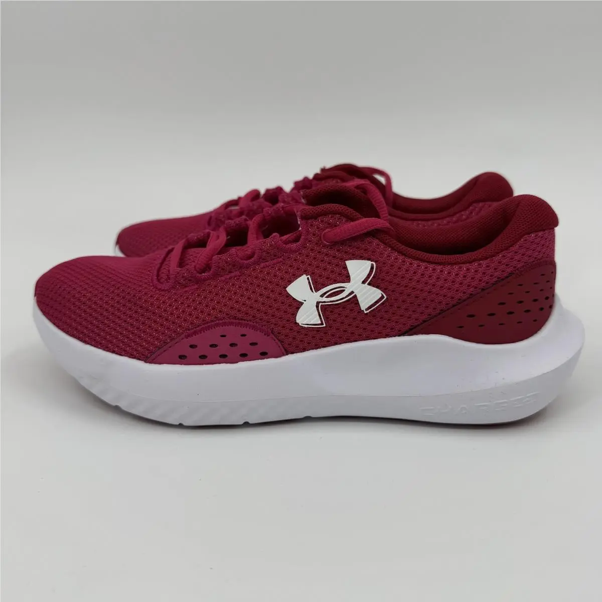 Under Armour shoes - Charged Surge 4 - Charged Surge - 3027007-681 - (681) Shaded Fuchsia/Crimson Crest/White (UPC: 197779131230) 1