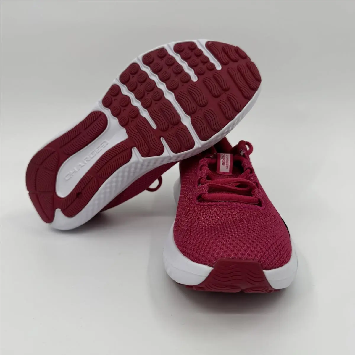 Under Armour shoes - Charged Surge 4 - Charged Surge - 3027007-681 - (681) Shaded Fuchsia/Crimson Crest/White (UPC: 197779131230) 3