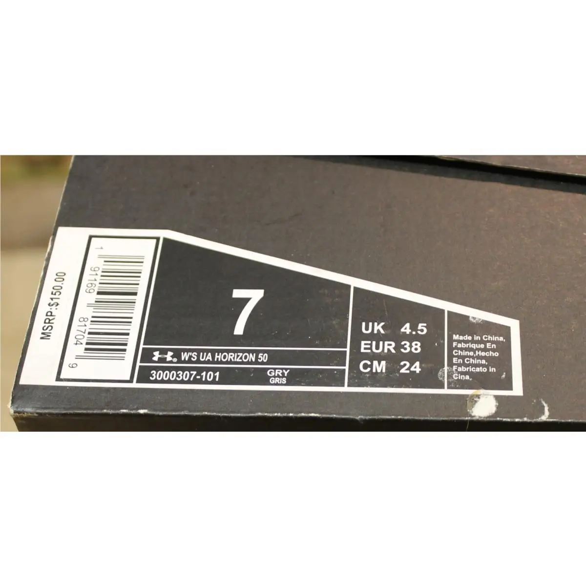 Under Armour shoes - UNDER ARMOUR HORIZON 50 - HORIZON - GREY/TURQUOISE (UPC: 191169817049) 5