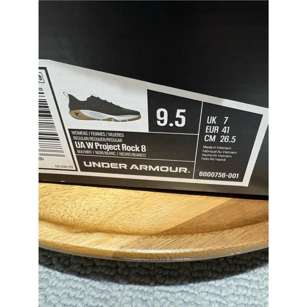 Under Armour shoes - Under Armour Project Rock 8 - Black 3