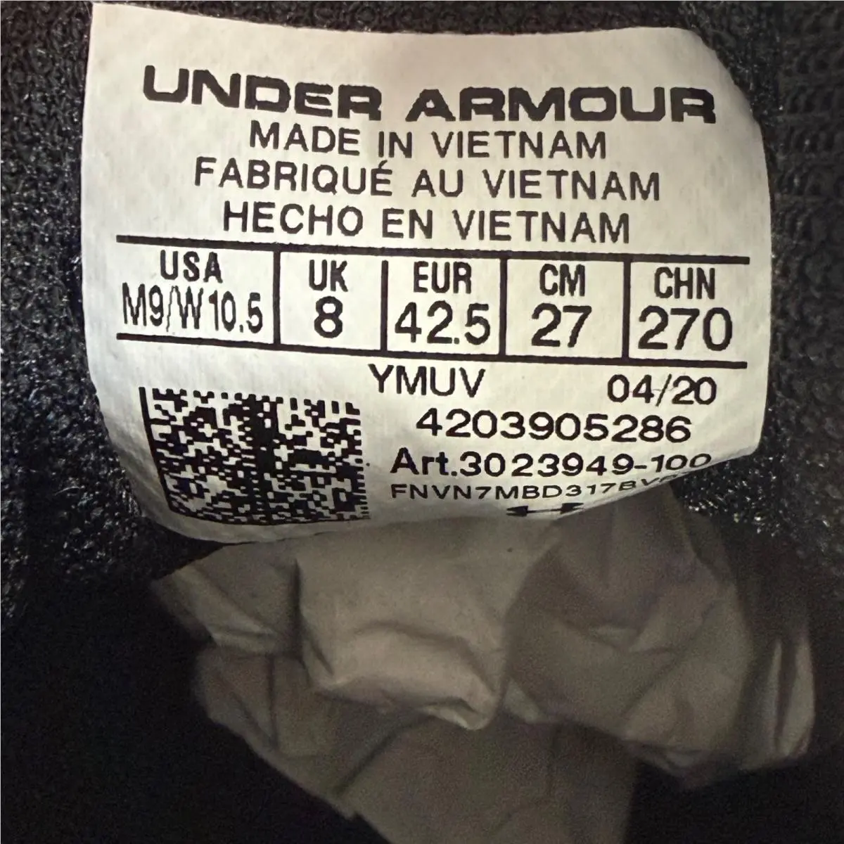 Under Armour shoes - Under Armour Lockdown 5 - Lockdown - 3023949-100 - Black 9