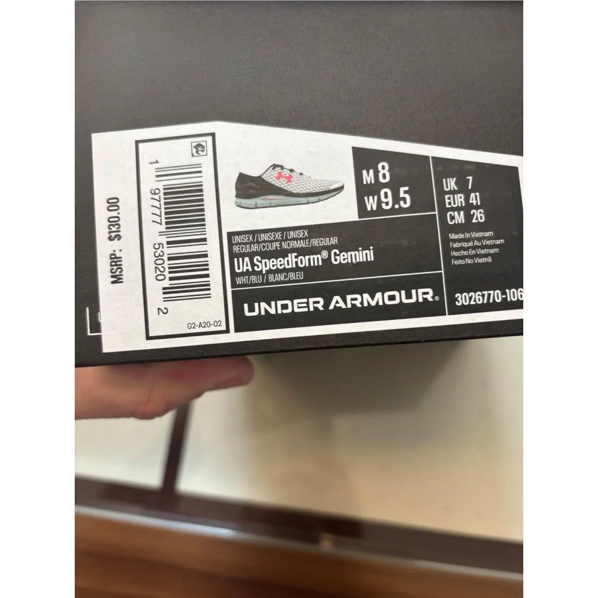 Under Armour shoes - SpeedForm Gemini - SpeedForm Gemini - White 3