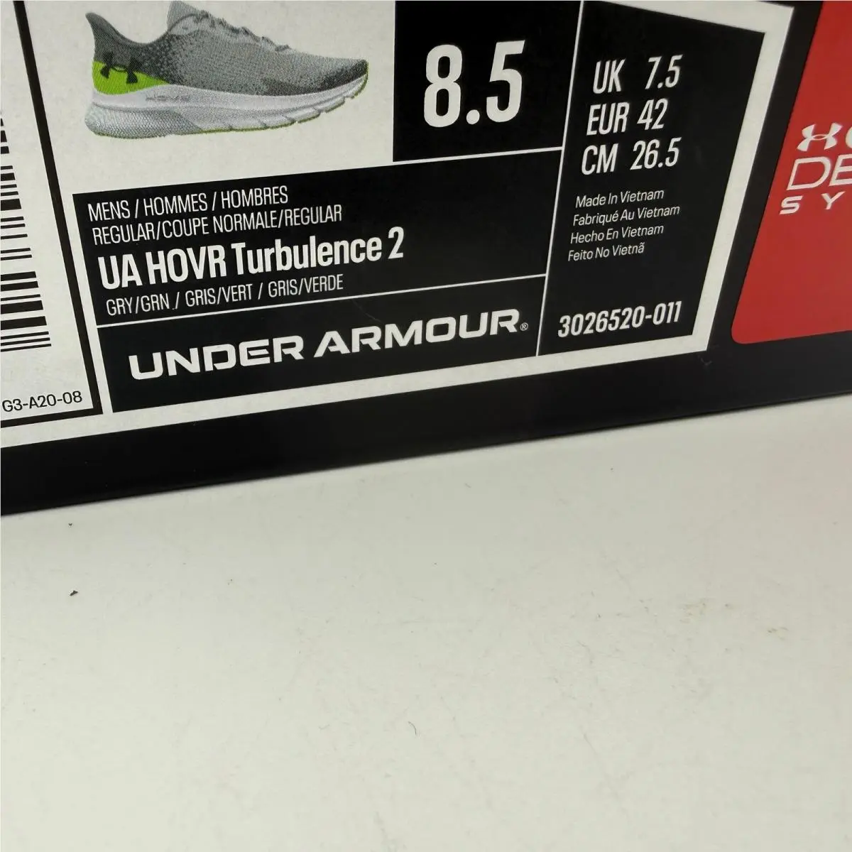 Under Armour shoes - HOVR Turbulence 2 - HOVR Turbulence - Gray 0