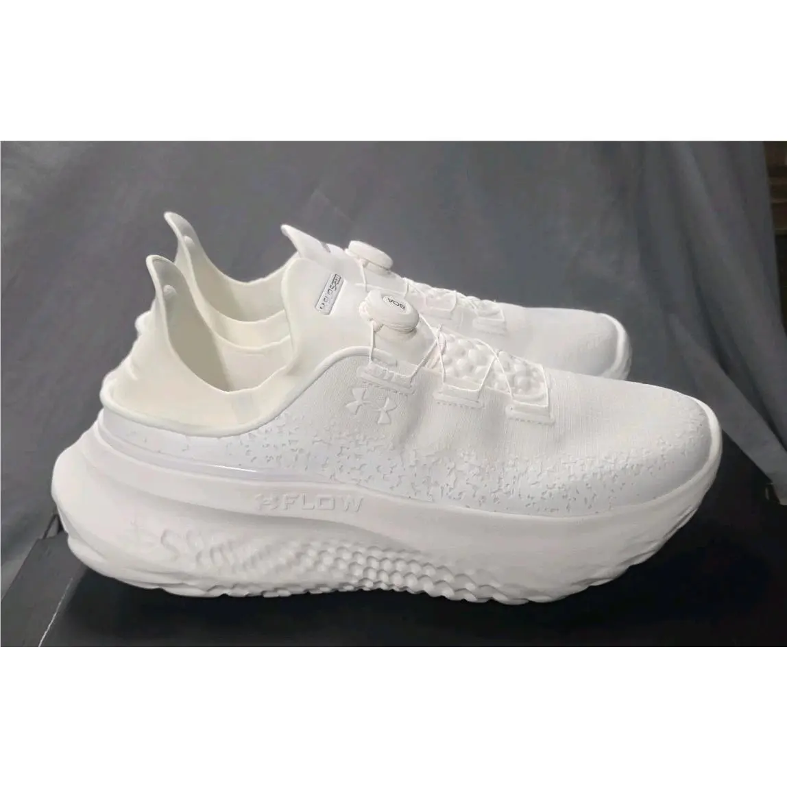 Under Armourslipspeed Mega Boa Shoe Triple White 3028539-101 Men SZ 14