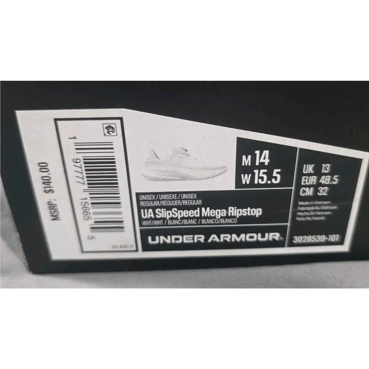 Under Armour shoes - Under ArmourSlipSpeed Mega BOA - SlipSpeed Mega BOA - 3028539-101 - White 5