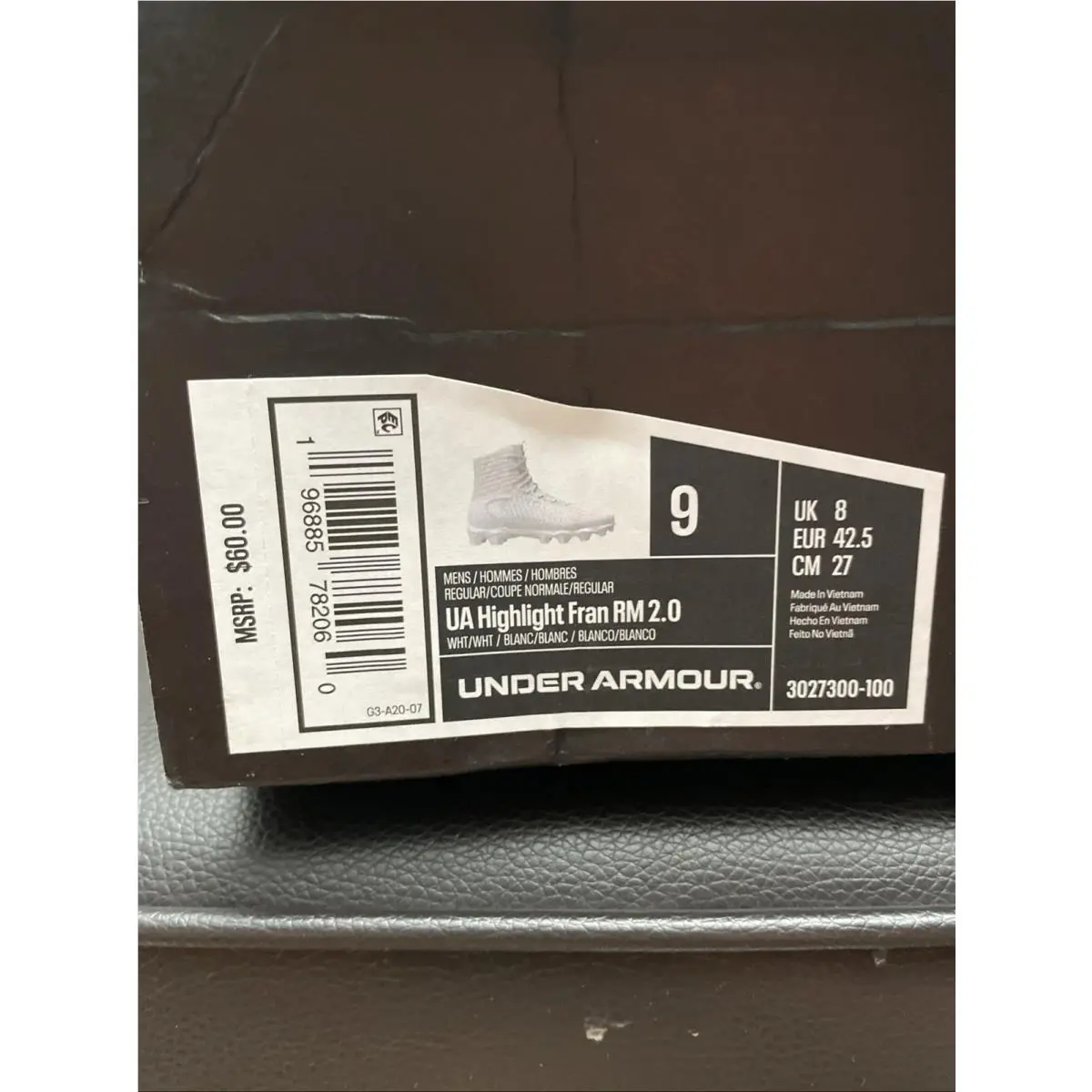 Under Armour shoes - M UA Highlight - Highlight - White-White-Metallic Silver 5