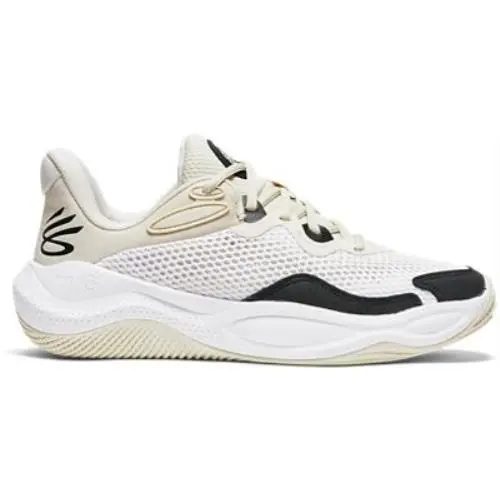 Under Armour Unisex Curry Splash 24 Suede Basketball Shoes White/white/black - 3 - WHITE/WHITE/BLACK
