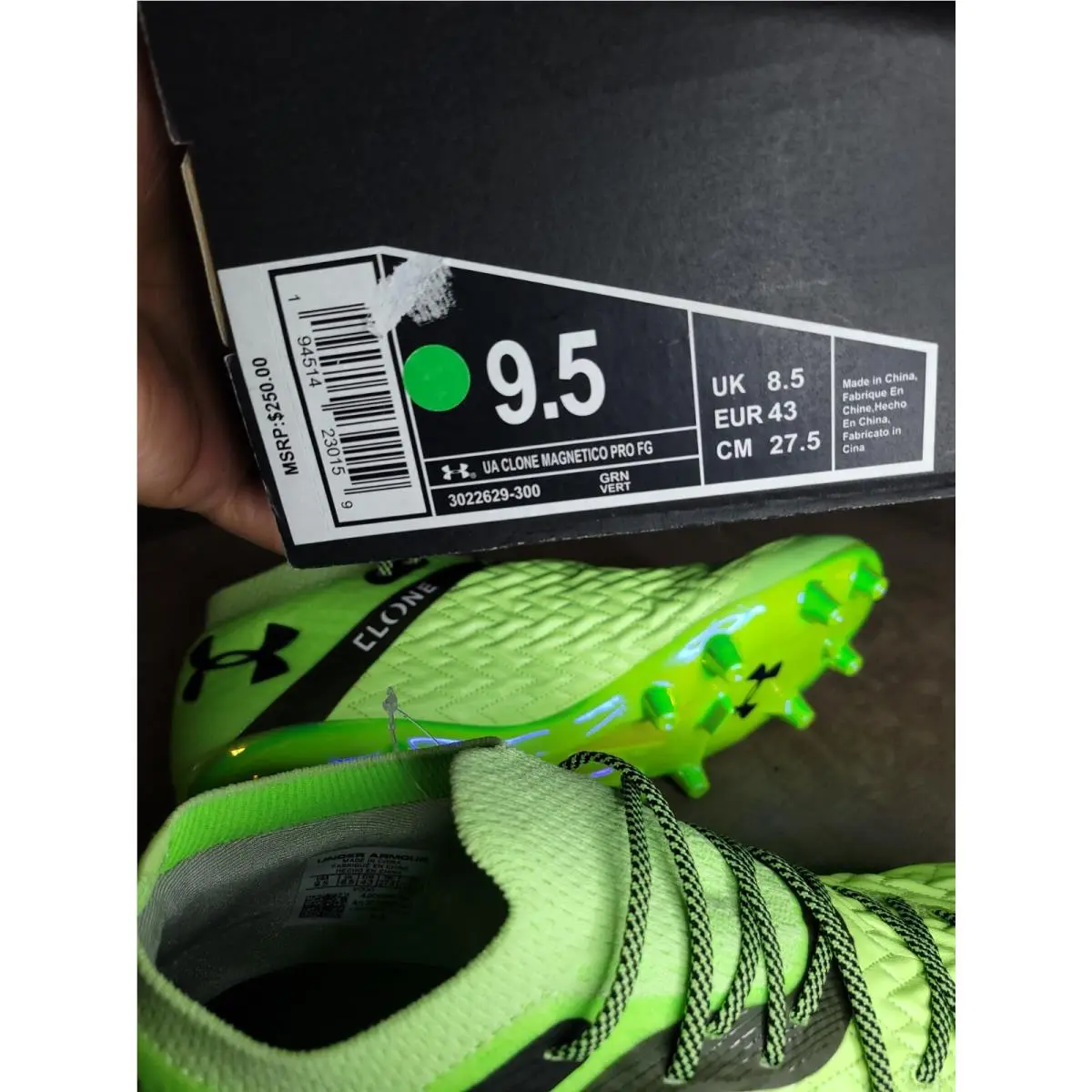 Under Armour shoes - Clone Magnetico Pro FG - Clone Magnetico Pro - 3022629-001 - Green (UPC: 194514230159) 10