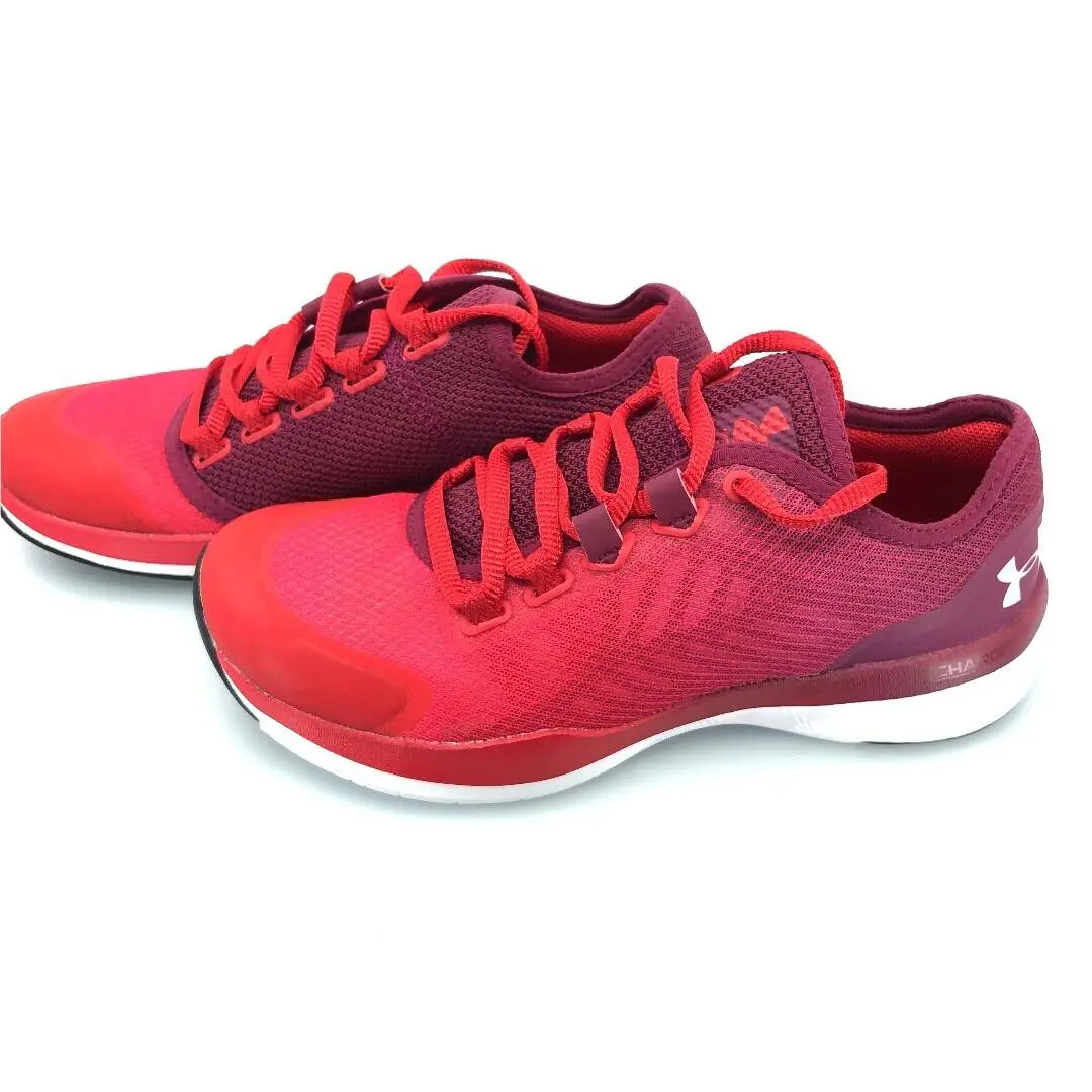 Under Armour Women`s Charged Push TR Seg Sz 5 Red Violet Athletic Shoes