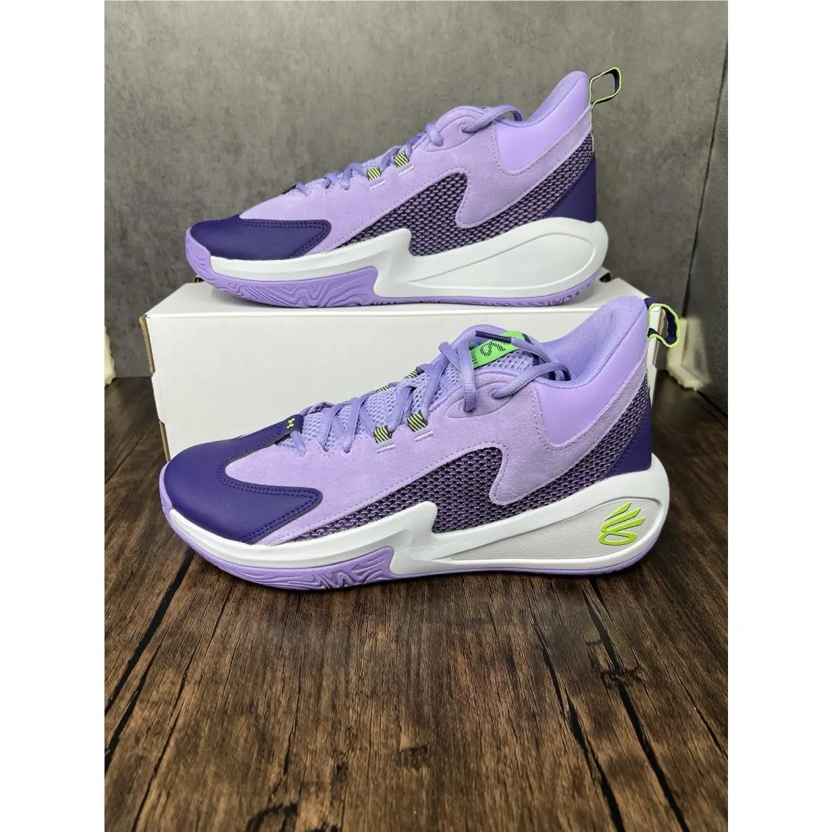 Under Armour Curry 3Z7 Sde Basketball Shoes Mens 10.5 Purple Charged Sneakers