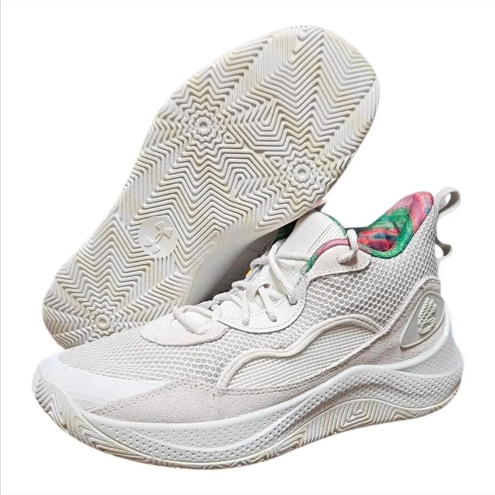 Under Armour Curry 3Z 24 Sde Basketball Shoes Sneakers White Men`s Size 9