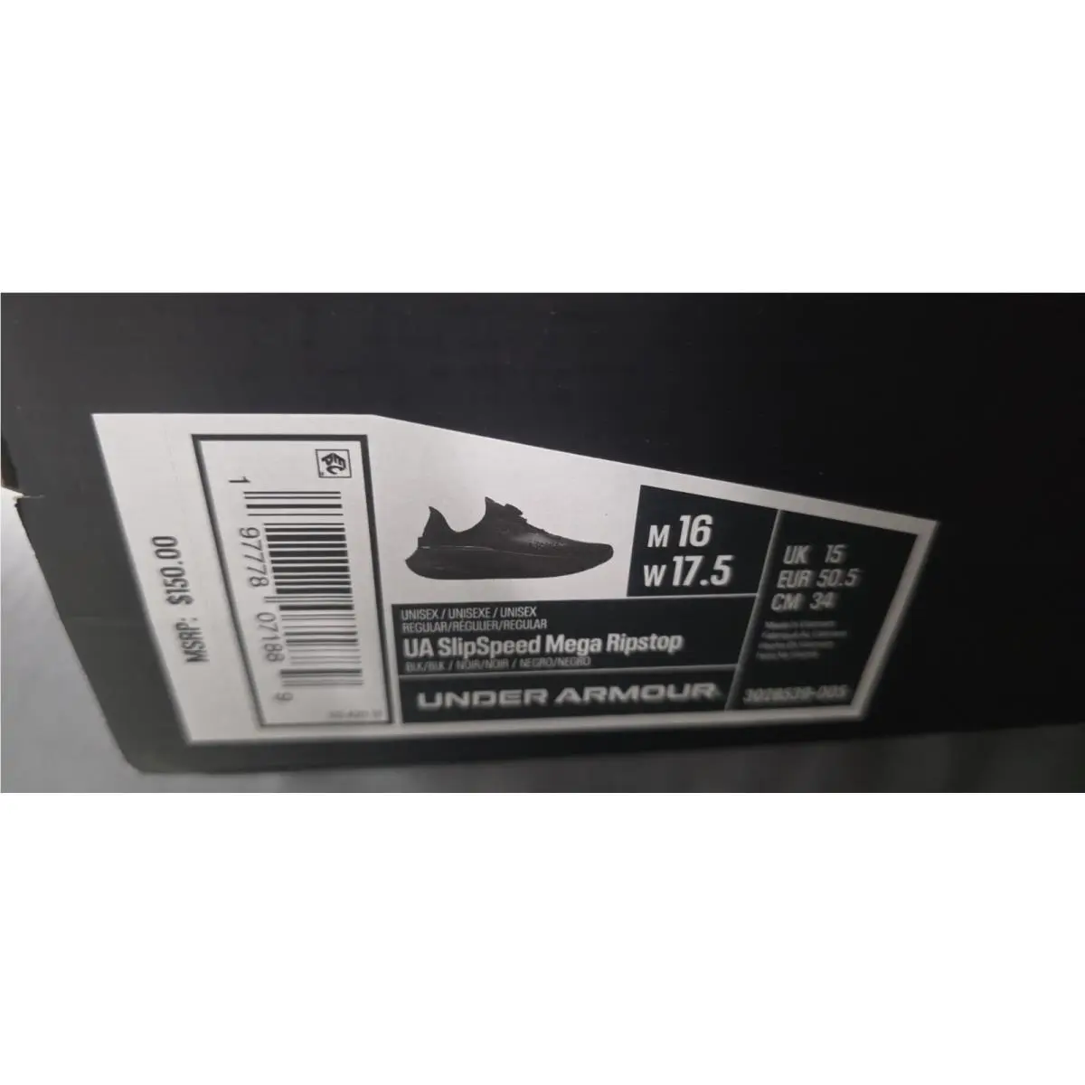 Under Armour shoes - Under Armour SlipSpeed Mega - SlipSpeed Mega - 3028539-005 - Black 5