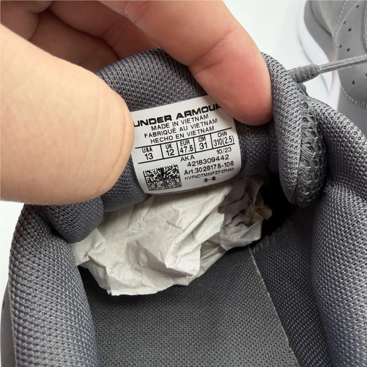 Under Armour shoes - Under Armour Charged Assert 10 - 3026175-106 - Gray 9