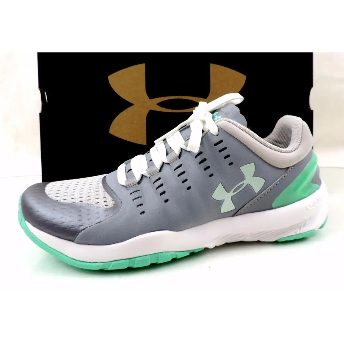 Under Armour shoes - Under Armour Charged Stunner - Charged Stunner - 1266379 036 - Gray (UPC: 889362356105) 2