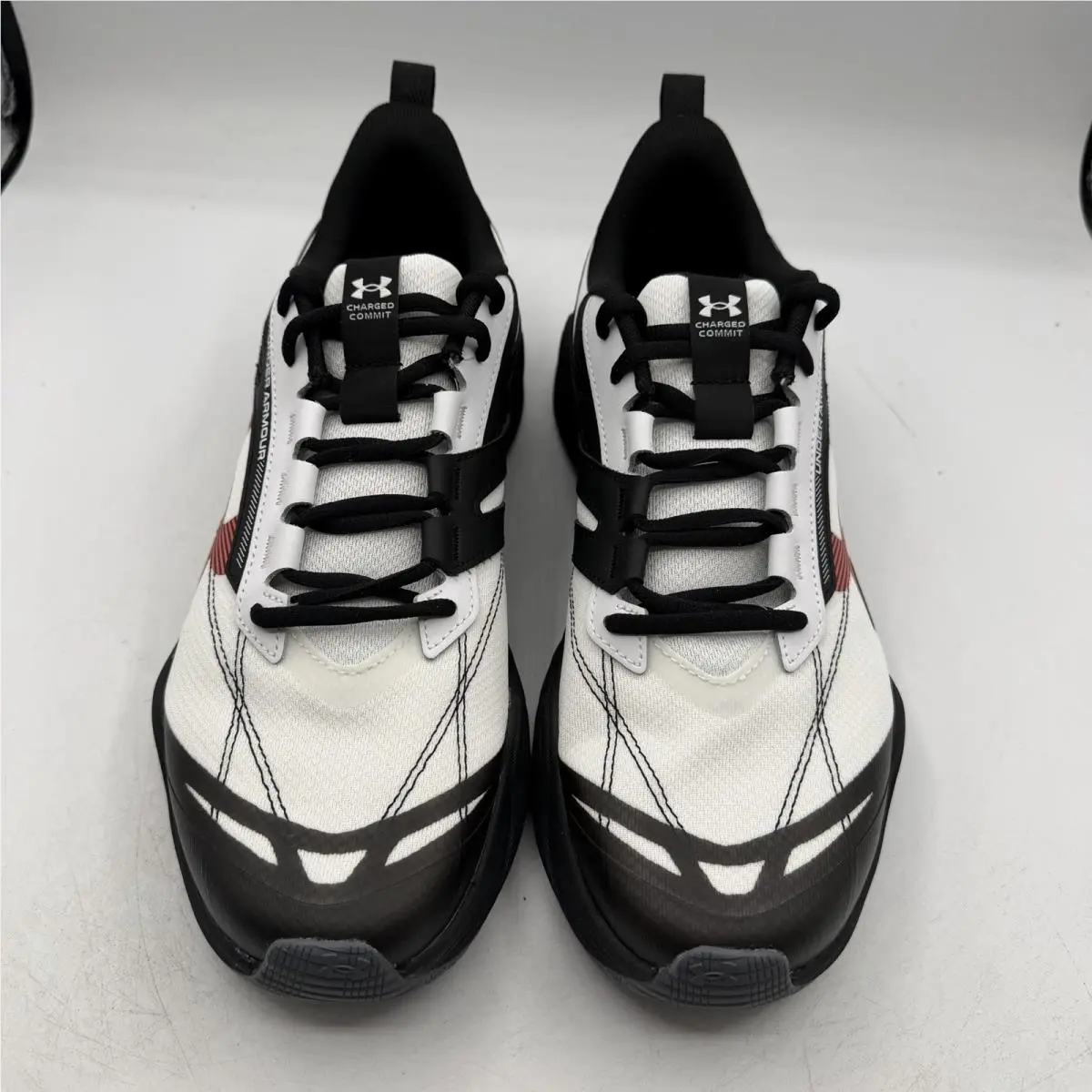 Under Armour shoes - Under Armour Charged Commit TR 5 - White, Manufacturer: White / Black / Venom Red - 103 3
