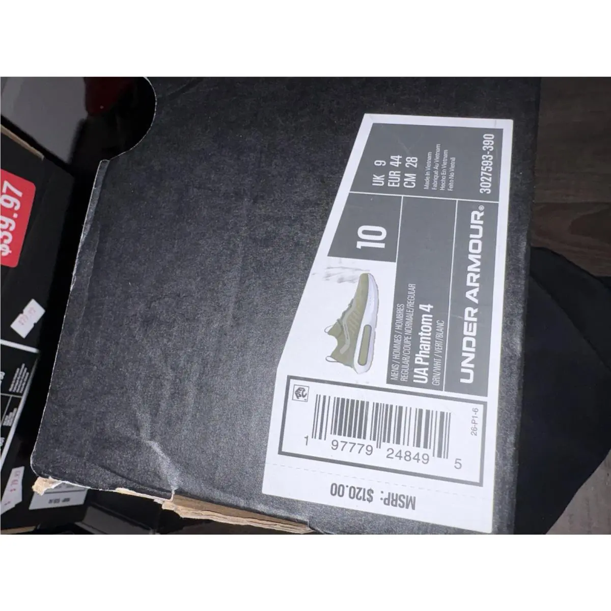 Under Armour shoes - Under Armour UA HOVR Phantom 4 - 3027593-390 - Marine OD Green (UPC: 197779248556) 3